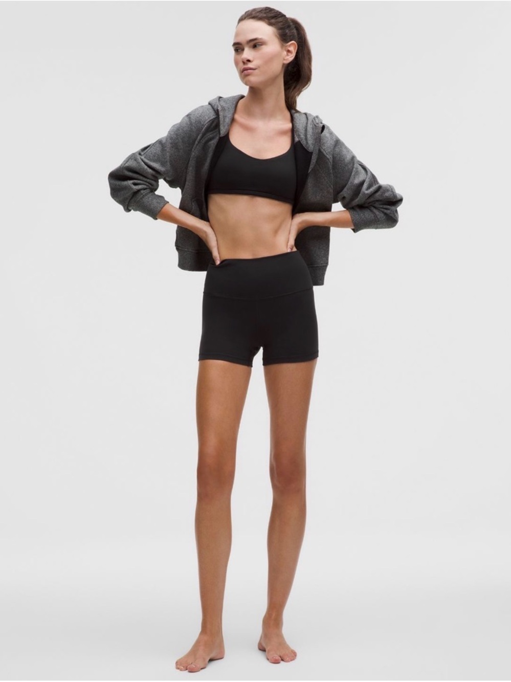lululemon athletica Black High-Rise Bike Shorts